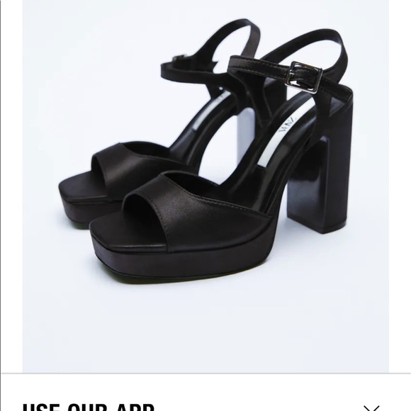 ZARA High heeled platform sandals